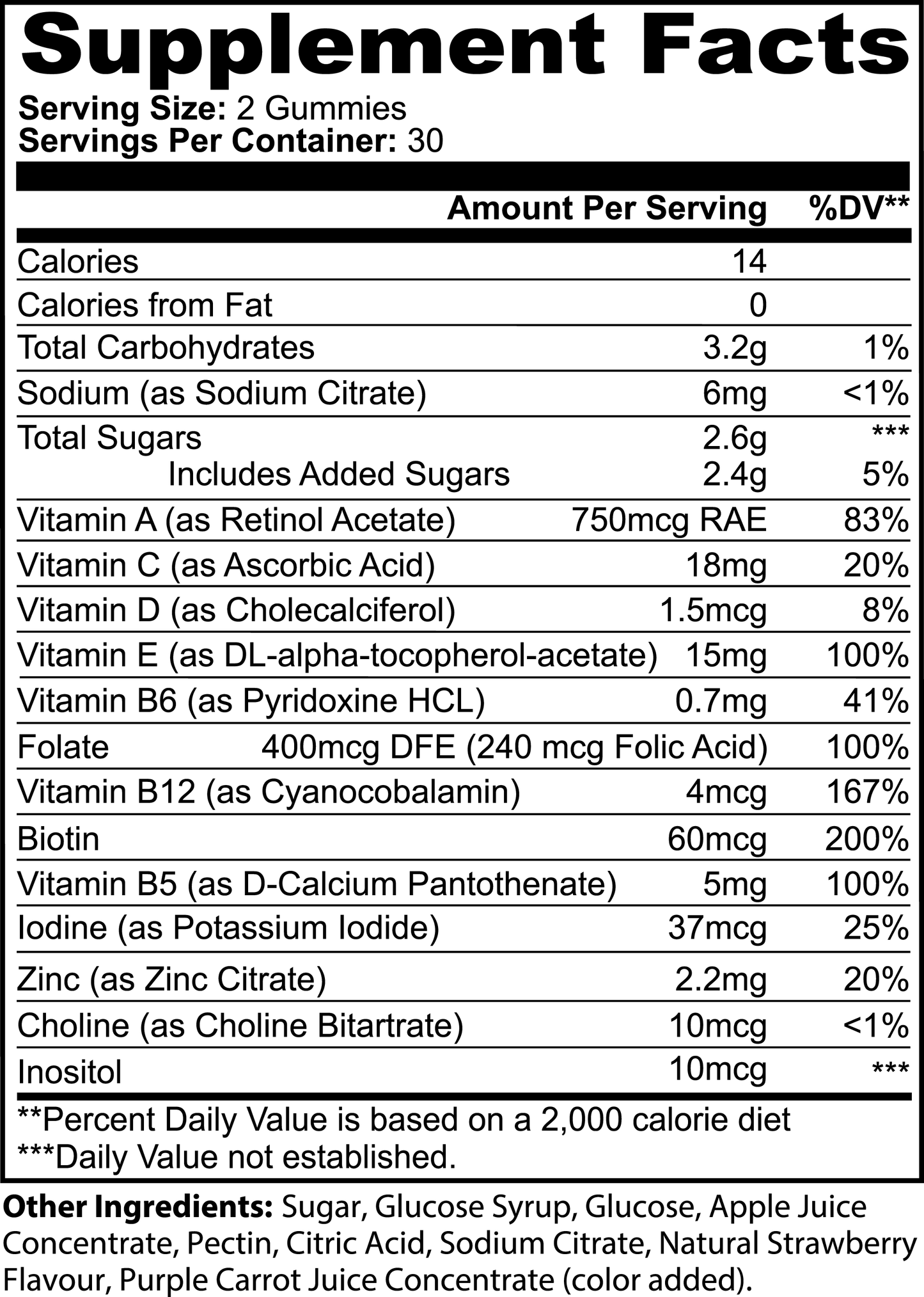 Zen Multivitamin Bear Gummies (Adult)